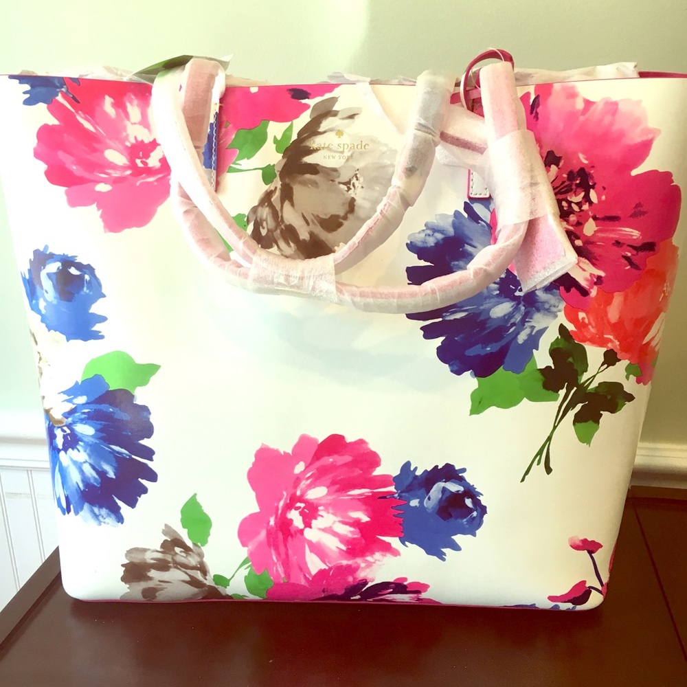 Kate Spade floral bag "Turn Over a New Leaf"